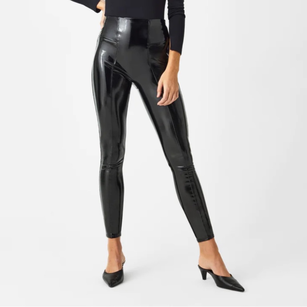 Spanx Faux Patent Leather Leggings